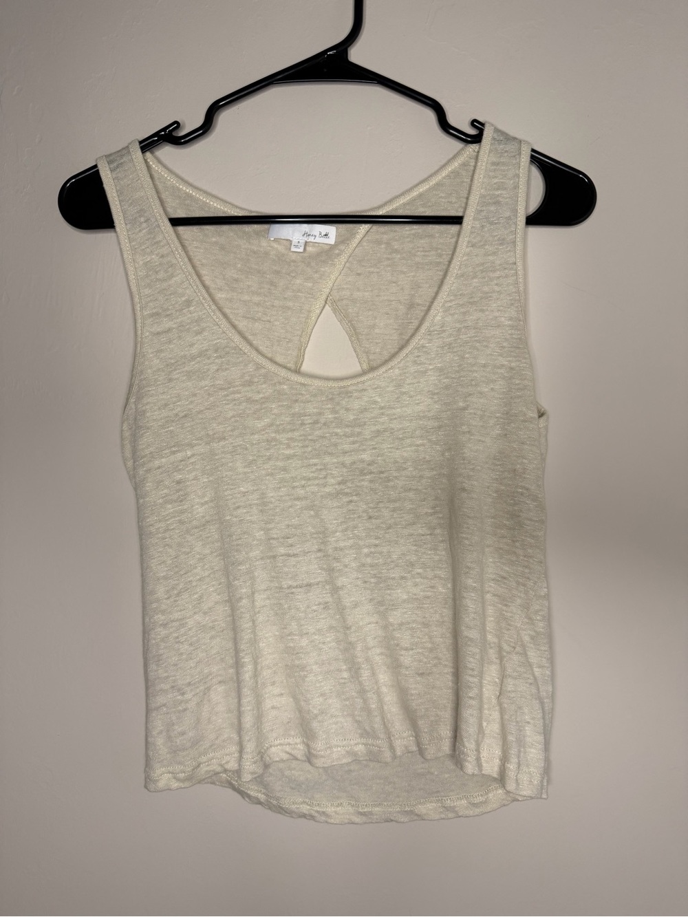 Honey Belle Cream Scoop Neck Tank Top